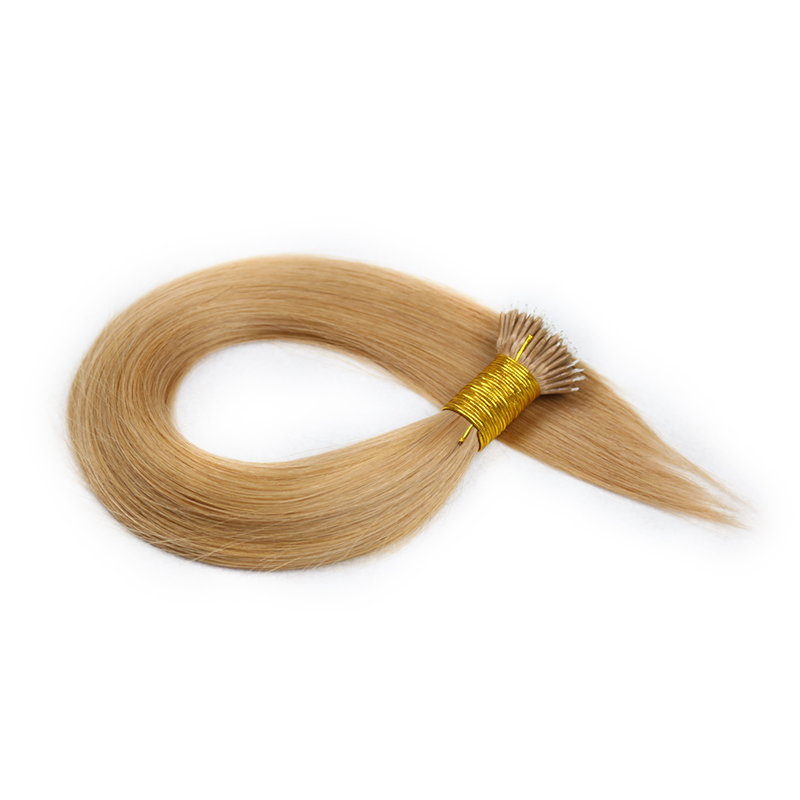 Custom Cuticle Aligned Virgin Russian Hair Nano Ring Human Hair Extensions